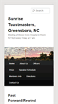 Mobile Screenshot of greensborotoastmasters.org